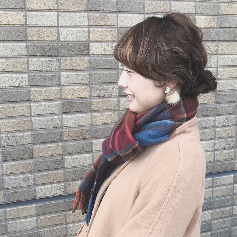 冬はこれで可愛くキメる マフラーと合わせたいヘアアレンジ Hair