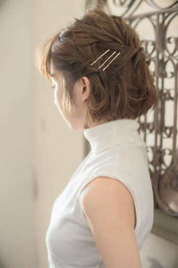 ショートヘアアレンジ パーティーでもデートでも ショートやボブがさらに可愛いくなるへアアレンジ Hair