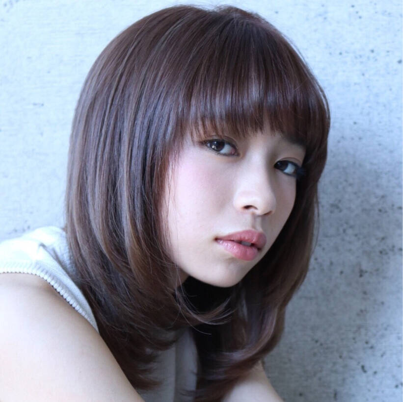 面長さんにおすすめ 輪郭をカバーしておしゃれ見せするヘアスタイル集 Hair