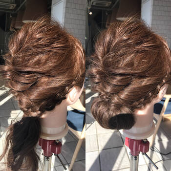 これがセルフで 結婚式の二次会向け髪形マスターで節約にも Hair