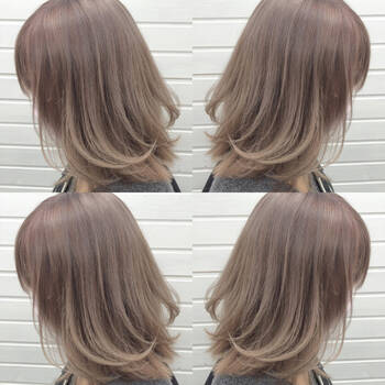 透明感ある上品カラー ラベンダーアッシュに夢中 Hair