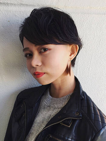 シンプルモードの定番 黒髪 ベリーショートヘアカタログ Hair