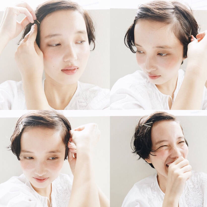コンプレックスをかわいいに 丸顔さんにおすすめの髪型アレンジ10選 Hair