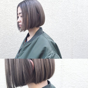 ボブが似合わないなんて嘘 ワンレンボブで面長さんもふんわりレディに Hair