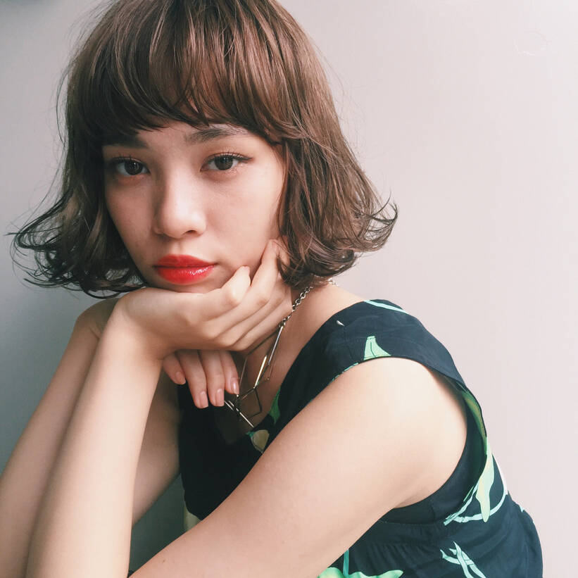 長さ別 面長さん必見 ワイドバングで小顔になっちゃおう Hair