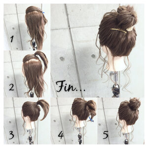 ゴムだけでできる お団子ヘアの簡単作り方と低め 高め別スタイル集 Hair