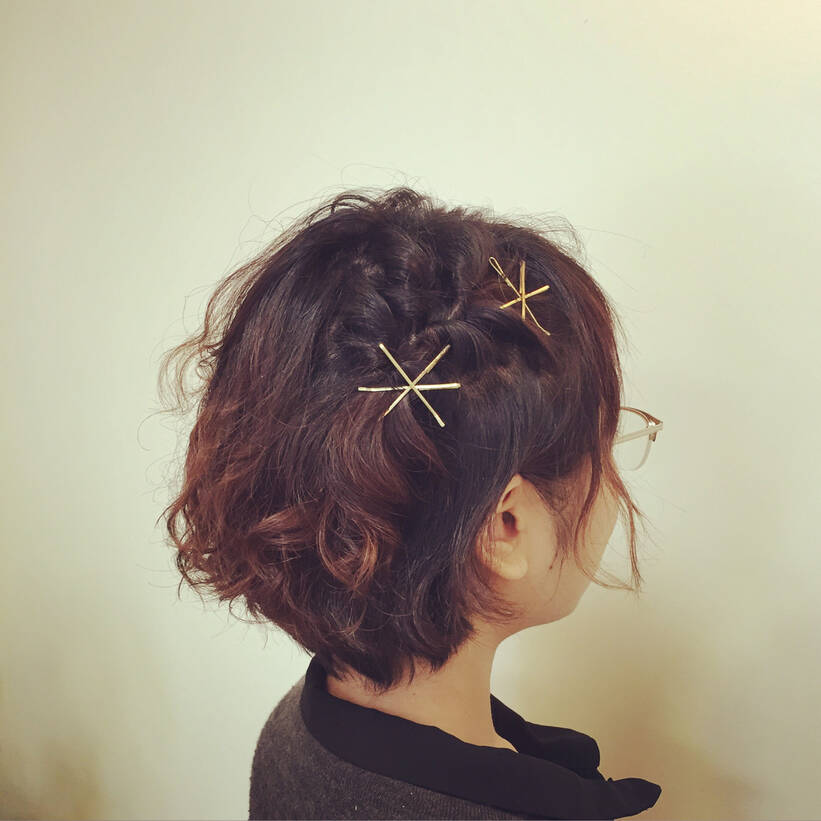 お呼ばれにしていきたい 華やかに見えるショートアレンジスタイル集 Hair