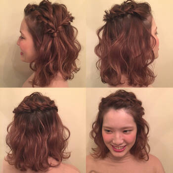 初心者でも簡単にできちゃう レングス別前髪編み込みアレンジ Hair