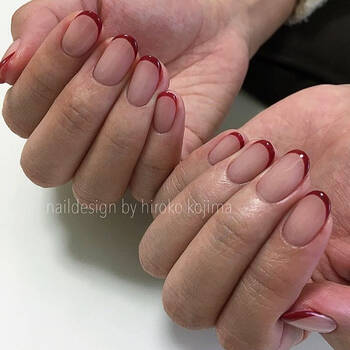 赤のラブリースパイスをプラスしよう 赤のフレンチネイルデザイン集 Hair