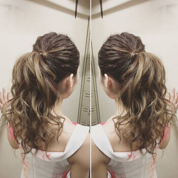 パーマスタイルがかわいい 簡単ポニーテールで愛され女子になっちゃおう Hair