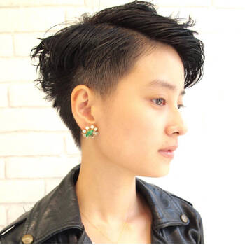 どんな髪色もかっこよくキマる 真似したいベリーショートの刈り上げヘアカタ Hair