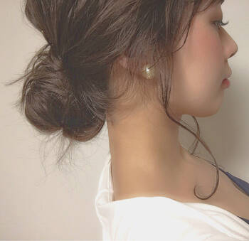 簡単お団子ヘアで小顔をget どこから見られても美人に見えるアレンジ集 Hair 簡単お団子ヘアで小顔をget どこから見られても美人に見えるアレンジ集 Hair