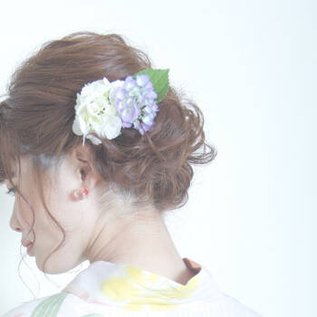 浴衣に合うミディアム向けヘアアレンジ 簡単かわいい髪型特集 Hair