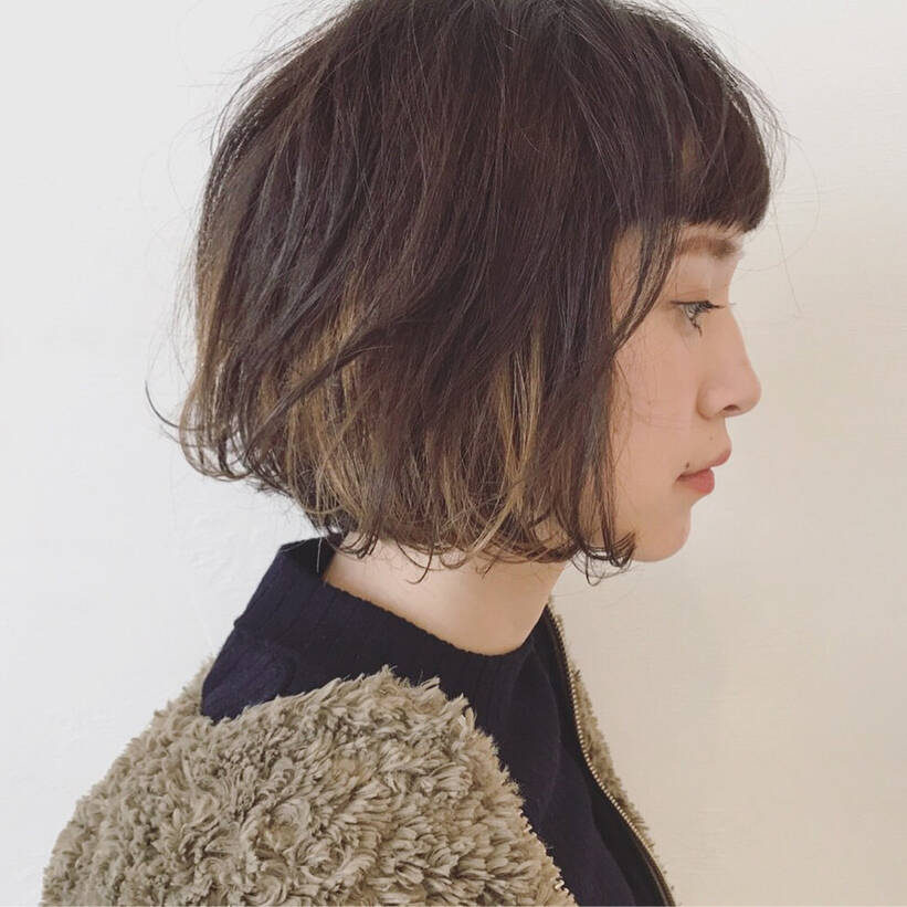 さりげなくおしゃれアピール ショートのインナーカラースタイル集 Hair