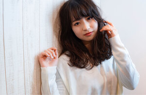 ミディアム 黒髪はパーマで 可愛いも色っぽいも欲張りたい Hair