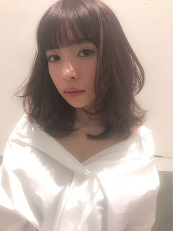 面長さんにおすすめ 輪郭をカバーしておしゃれ見せするヘアスタイル集 Hair