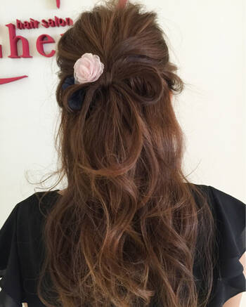 リボンヘアアレンジで可愛いね をget 髪が短くてもok Hair