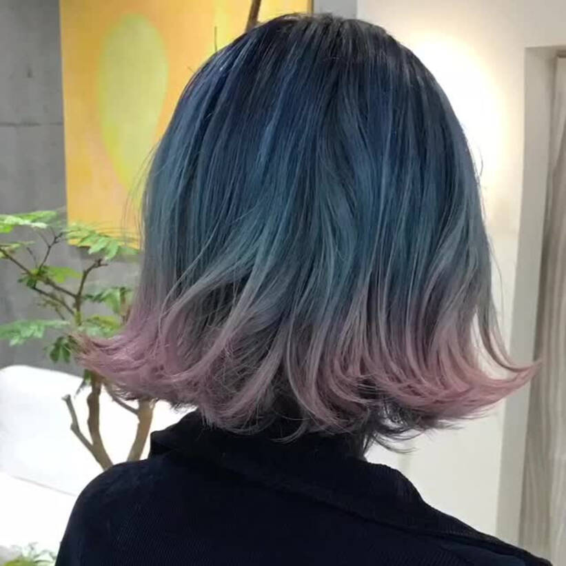 媚びない系女子必見 ブルーのヘアカラーでクールに生まれ変わろう Hair
