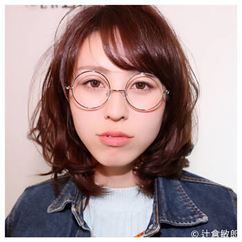 メガネ女子に似合うショート ロングのヘアスタイルを調査 Hair