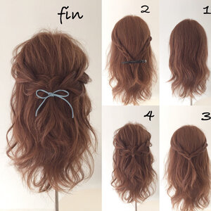 ミディアムさん向け 簡単に挑戦できるハーフアップアレンジ シーン別 Hair