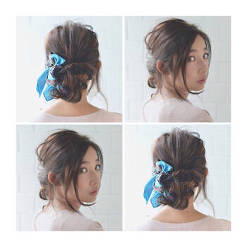 ショート ロング スカーフアレンジならいつもの倍盛れる Hair ショート ロング スカーフアレンジならいつもの倍盛れる Hair