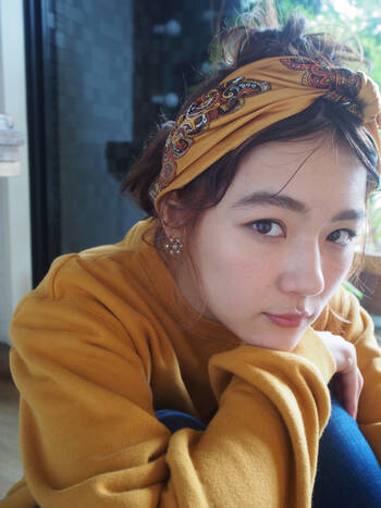 ショート ロング スカーフアレンジならいつもの倍盛れる Hair