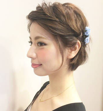 自分でできる結婚式 パーティーにふさわしいショートボブの髪型 Hair
