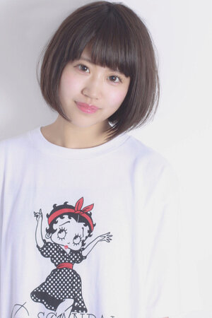 丸顔がスッキリシャープに 黒髪ボブの似合わせポイント Hair