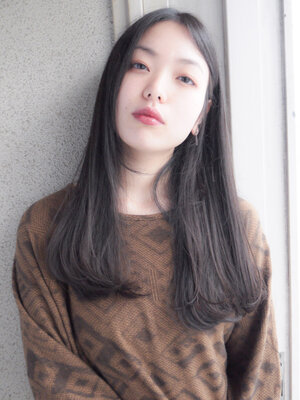 前髪なしロングで魅せる美人ヘアスタイルで女っぷり上昇 Hair