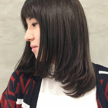 ワンレンカットの髪型で大人可愛い 長さ別にチェック Hair