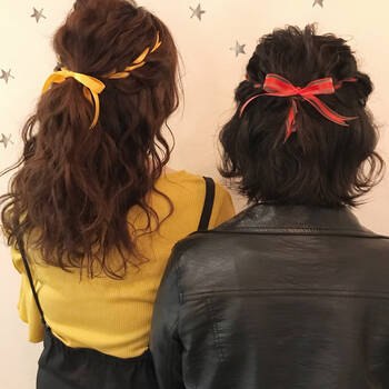 ロープ編み込みで複雑そうなアレンジも簡単に楽しめる Hair