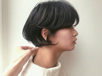 ショートやボブのワンカールヘアがゆるふわで可愛い Hair