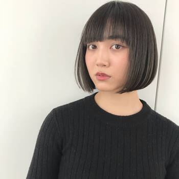前髪ありボブで旬顔に キュートも大人っぽも思いのまま Hair