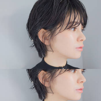 黒髪マッシュヘア で大人の色気を放出 ボーイッシュだけど女性らしい Hair