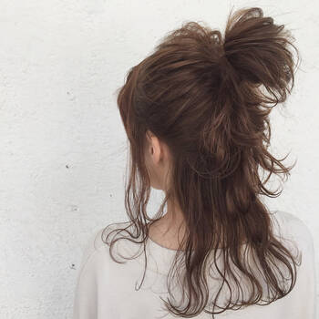 グラデーションカラーにplus Aヘアアレンジで100倍可愛く Hair