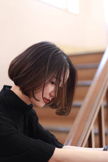黒髪ボブ 前髪アレンジでモテヘアに 自分史上最大にかわいくなろう Hair