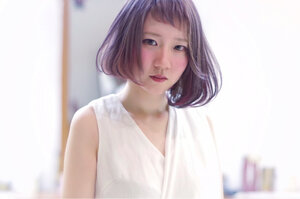 ショートボブにはアシメを取り入れてクール女子に大変身 Hair
