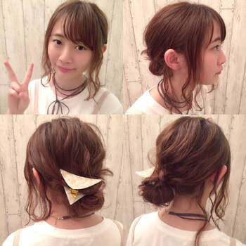 いつものヘアアレンジにバレッタを してワンランク上に Hair いつものヘアアレンジにバレッタを してワンランク上に Hair