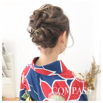 浴衣向けアレンジでショートもボブも可愛く大変身 Hair