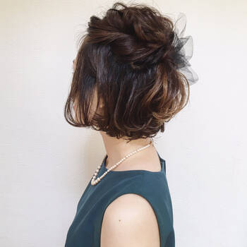 ショートの結婚式ヘアアレンジ もう悩まない Hair