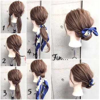 簡単シニヨンアレンジ集 ヘアアレンジが苦手な人に試してほしい Hair