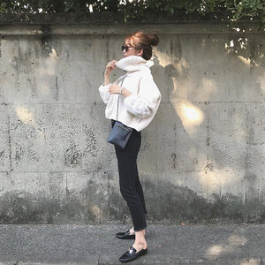 頼れる味方 黒スキニー 1月の着まわしお手本コーデ10選 Hair