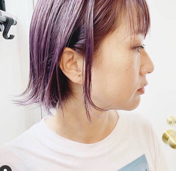 ラベンダーグレージュカラーでしっとり落ち着いた大人女性を演出して Hair