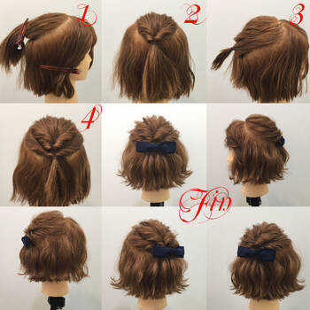 やり方付き 簡単ヘアアレンジ特集 今っぽくるりんぱや三つ編みなどショート ロングまで紹介 Hair