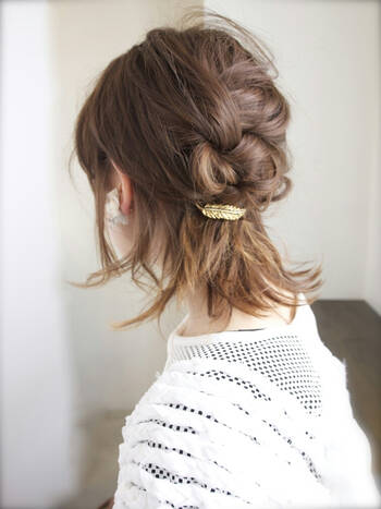 セルフでもパパッとアレンジできる ボブのハーフアップヘア Hair