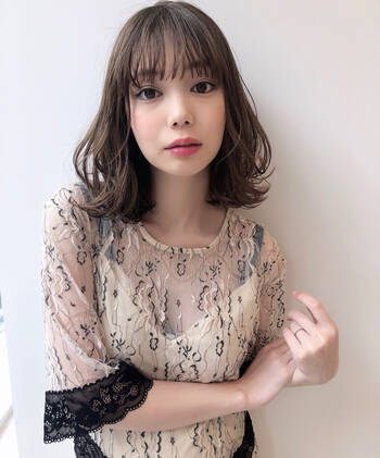 黒髪 ミディアムは 前髪あり がかわいい 色っぽスタイル18選 Hair