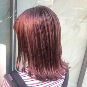 ピンクパープル の髪色に夢中 おしゃれ女子必見の素敵ヘアカラー Hair