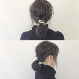 簡単ポニーテールの特集15選 基本から結ぶ位置の高さ別にチェック Hair