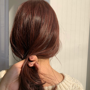 アプリコットオレンジで元気いっぱい キュートなヘアカラーカタログ Hair