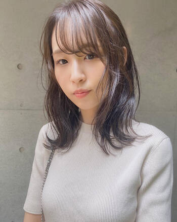 ラベンダーグレージュで落ち着いた魅力を引き出して Hair ラベンダーグレージュで落ち着いた魅力を引き出して Hair